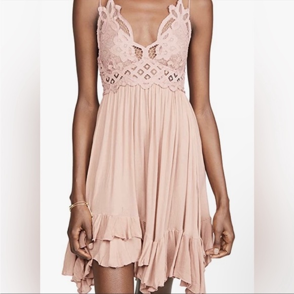 ❤️NWT Free People Adella dusty pink dress - Picture 3 of 8